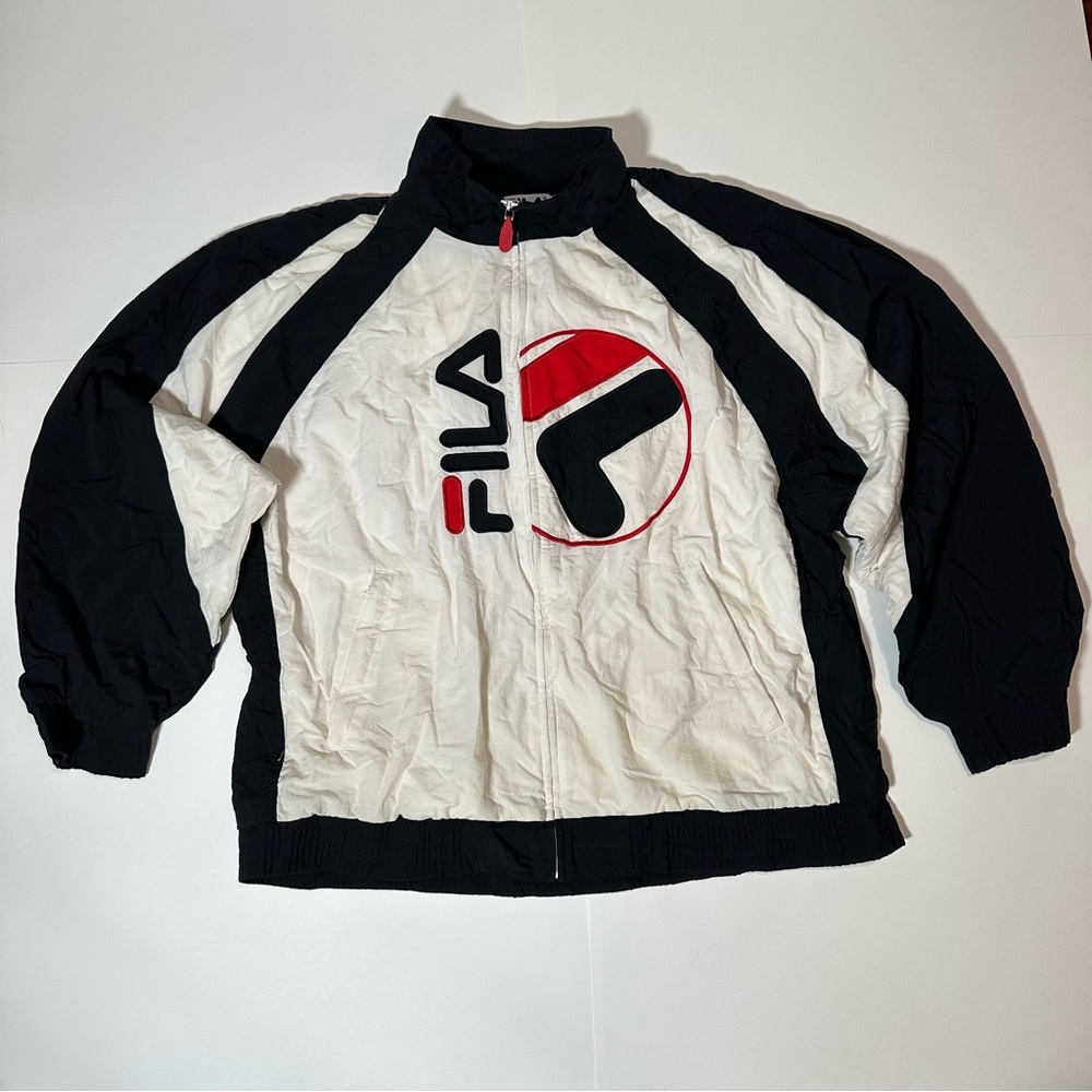 Vintage Fila Windbreaker Pullover Jacket – Large | Blue | Men's
